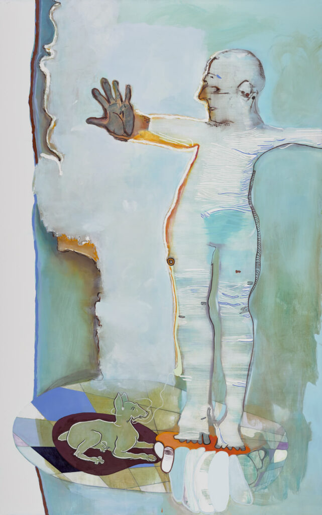 Palermo, Gruß nach Ravenna, 2018, 190x120cm, Öl auf Leinwand