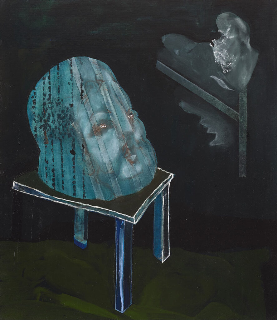 charmanter Begleiter I, Xi'an, 2022, 80x70cm, Öl auf Leinwand