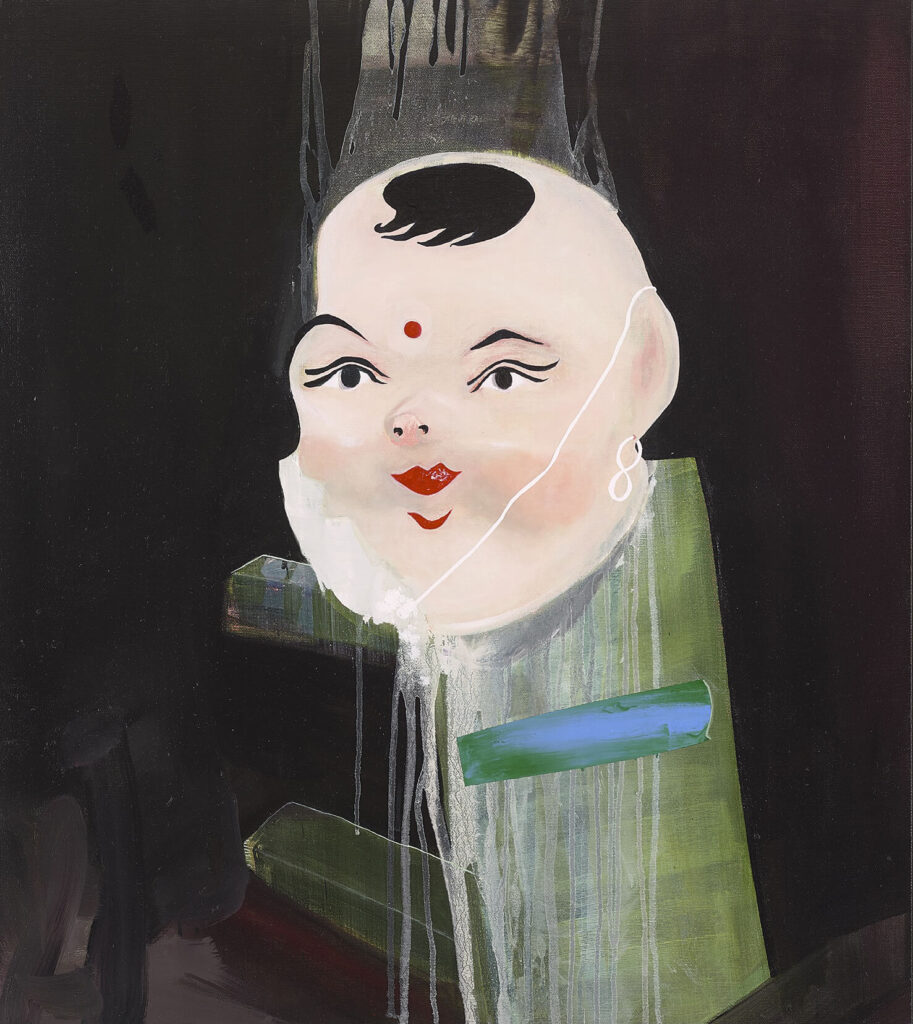 charmanter Begleiter II, Xi'an, 2022, 80x70cm, Öl auf Leinwand