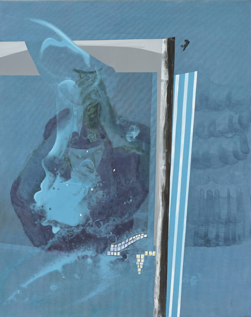 Scheinbildnis, 2024, 100x80cm, Öl auf Leinwand