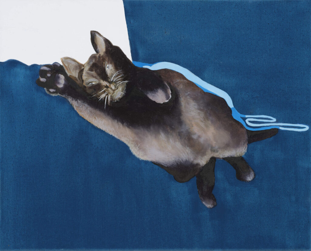 Panthos Adamsky IV, 2023, 40x50cm, Öl auf Leinwand