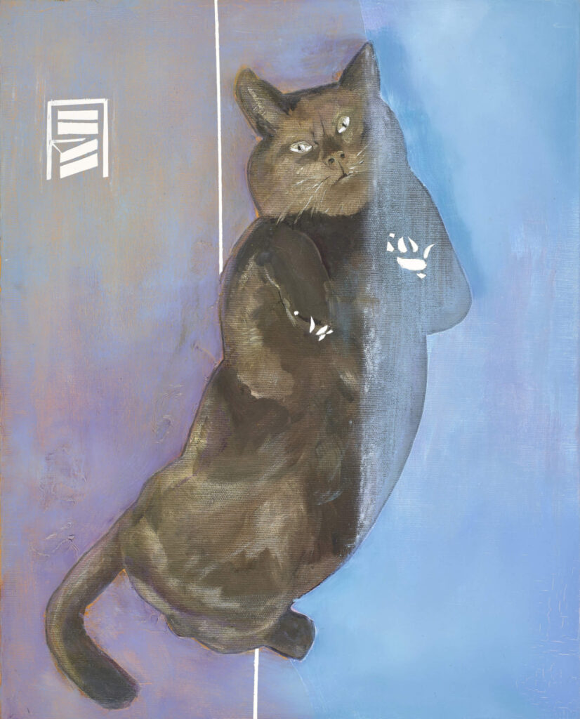 Panthos Adamsky V, 2023, 50x40cm, Öl auf Leinwand