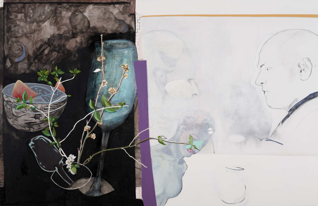 falsches Verstehen I, 2020, 115x175cm, Öl auf Leinwand