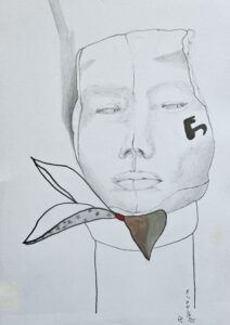 Denklandschaften Xian, 2025, 21x15cm, Bleistift, Aquarell auf Papier